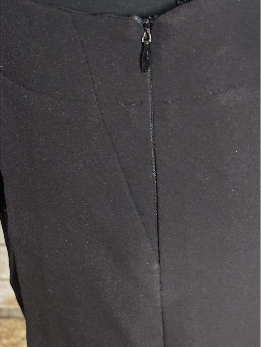 Zara Basic black pearl embellished wrap-style skort XS minimalist modern classic - Picture 4 of 7